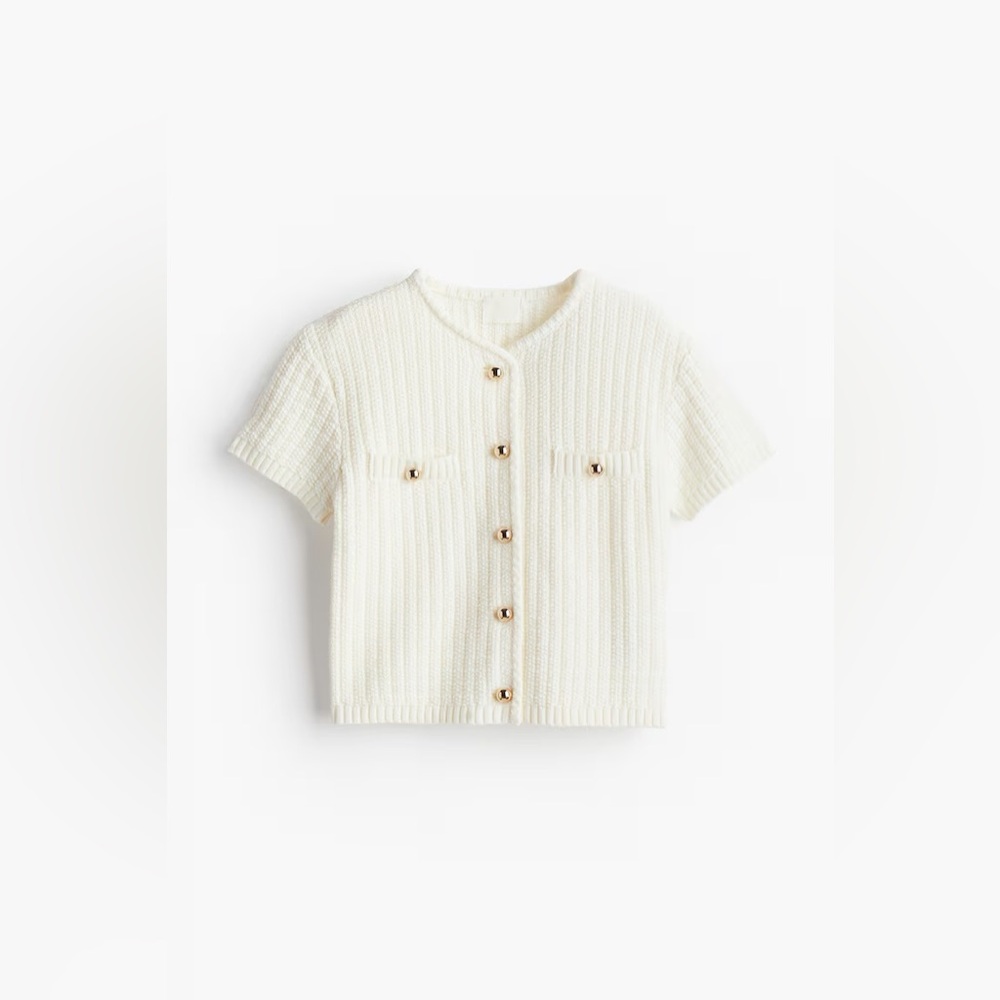 H&M Structured-Knit Cardigan